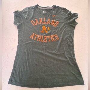 Nike Dark Green Tee-Oakland Athletics